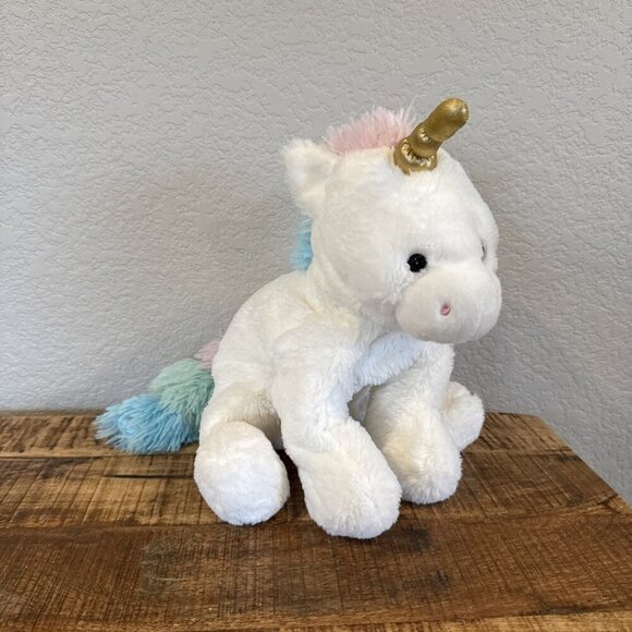 Gund White Unicorn Plush Rainbow Stuffed Animal Toy Floppy 20120393 - Picture 2 of 11